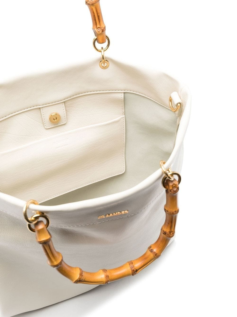 bamboo-handle leather tote bag 5