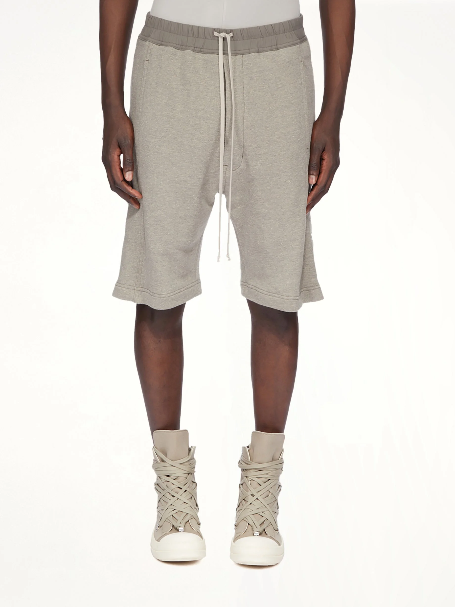 Pusher Shorts in Melange Grey - 1