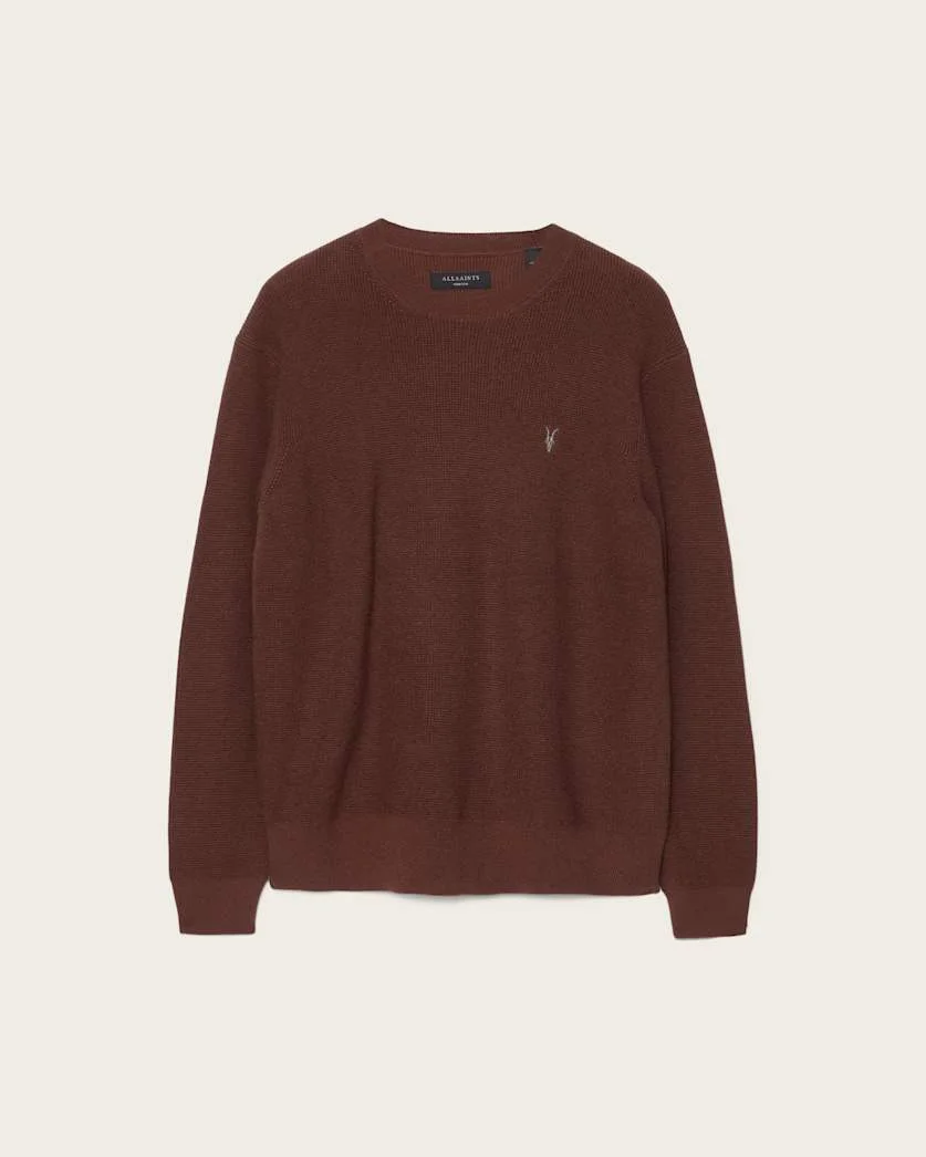 ASPEN WAFFLE CREW NECK SWEATER - 1