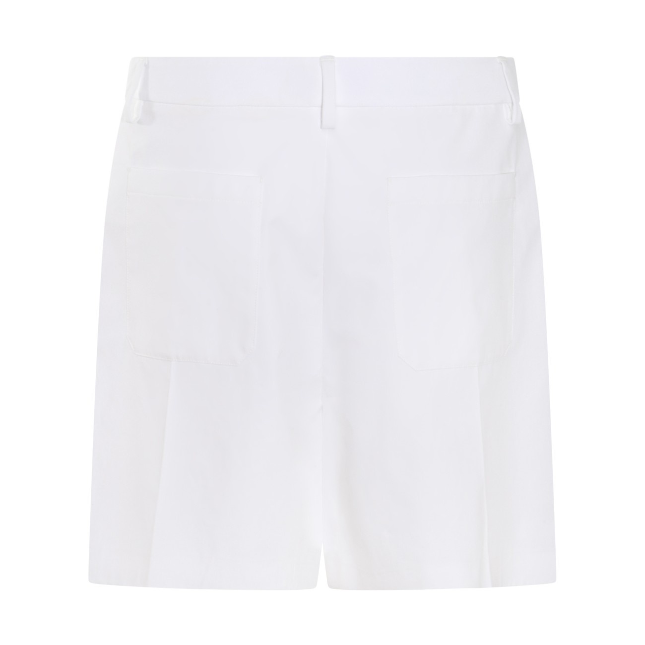 white wool bermuda shorts - 3
