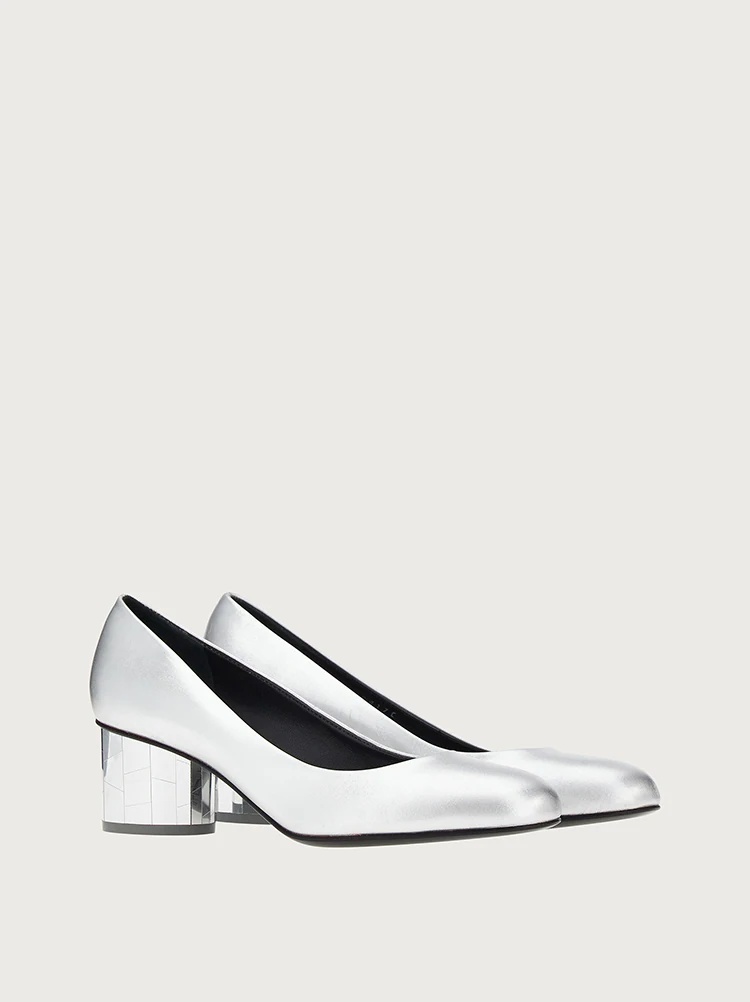 MIRRORED HEEL PUMP SHOE - 2