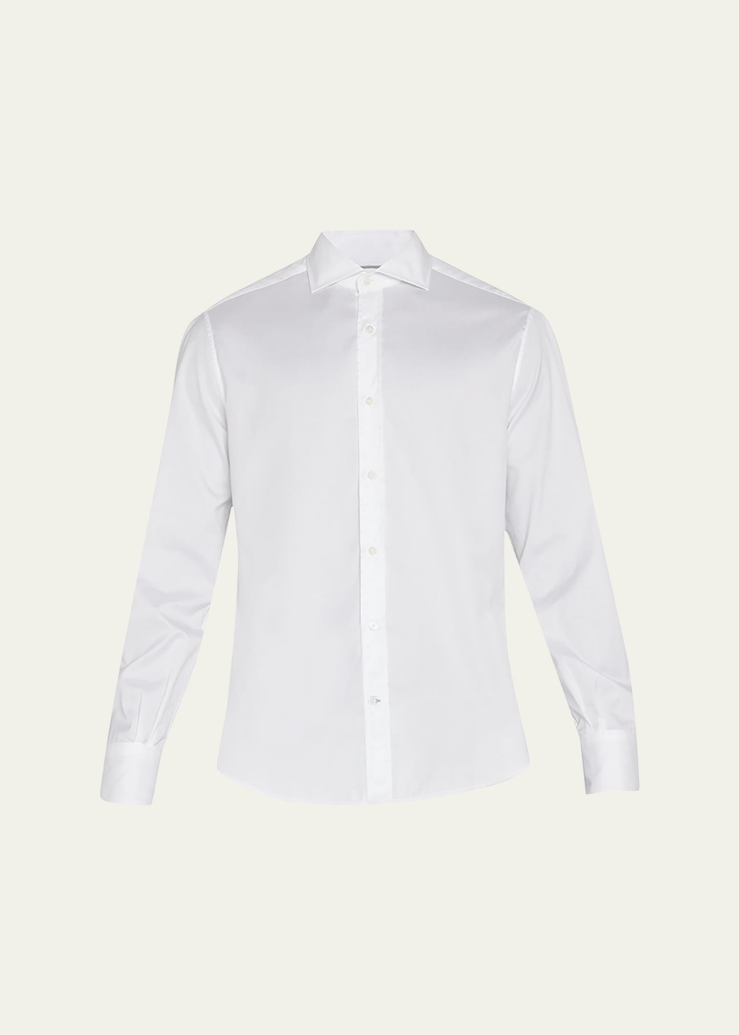 Men's Spread Collar Cotton Sport Shirt - 1