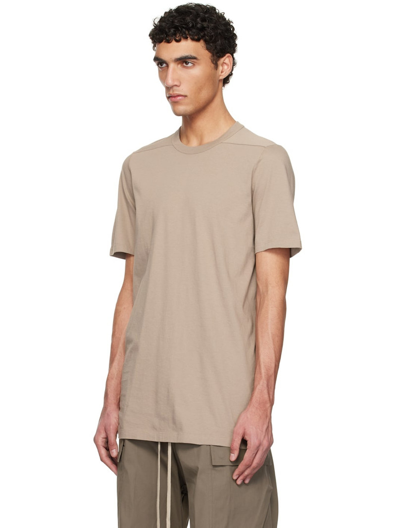 Rick Owens Taupe Hollywood Level T-shirt outlook