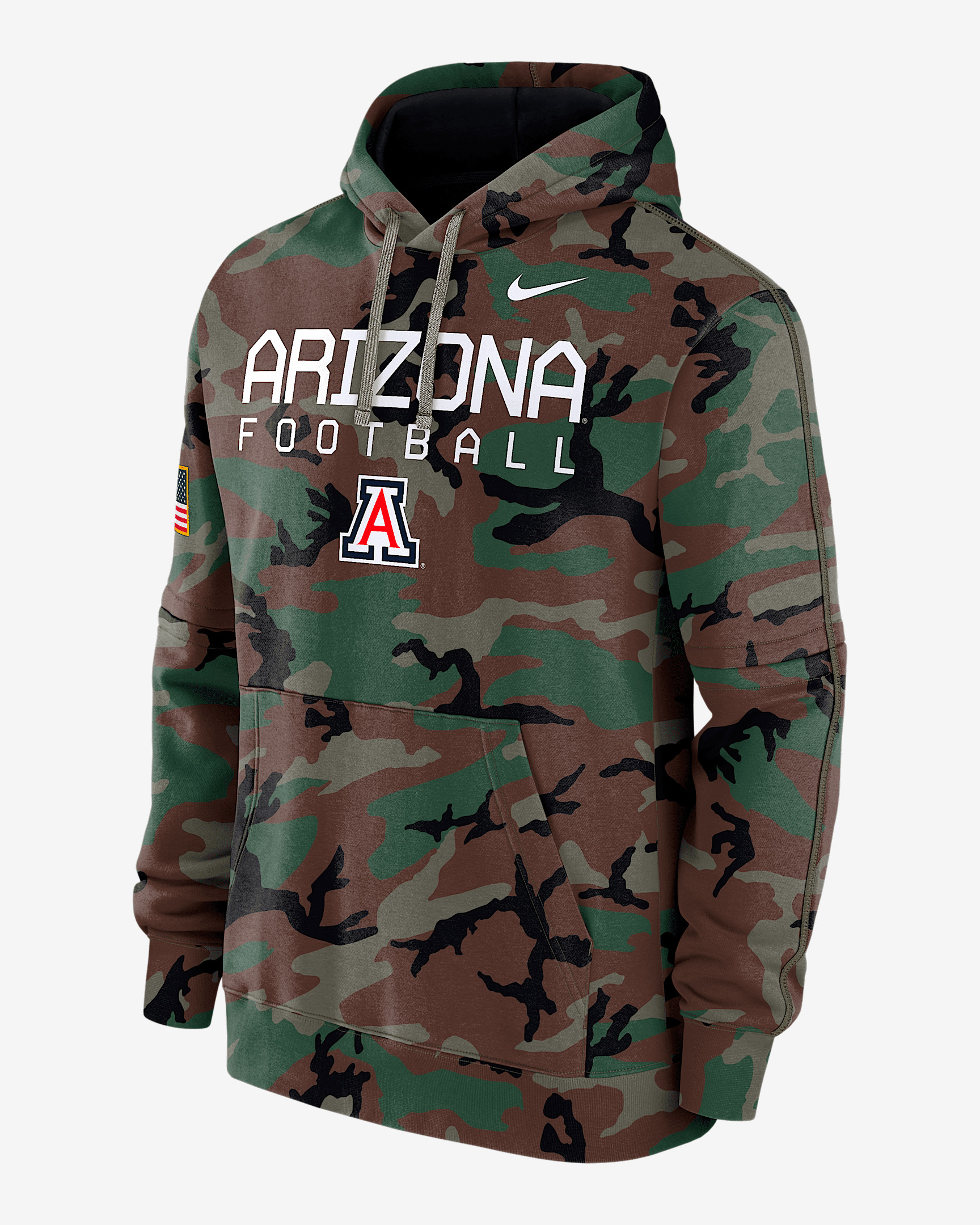 Arizona Wildcats Military Appreciation Club Men’s Nike College Pullover Hoodie - 1