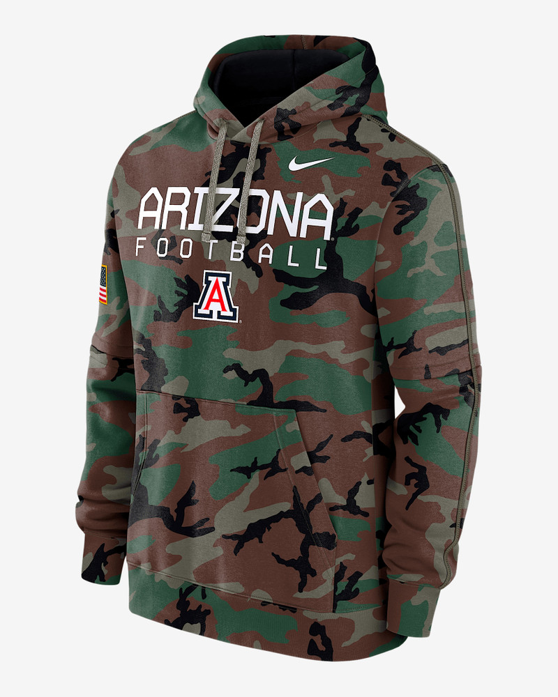 Arizona Wildcats Military Appreciation Club Men’s Nike College Pullover Hoodie 1