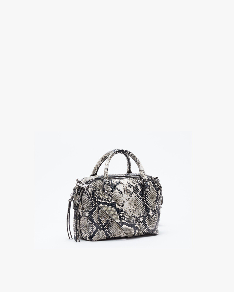 Gramercy Small Snakeskin Leather Satchel 4