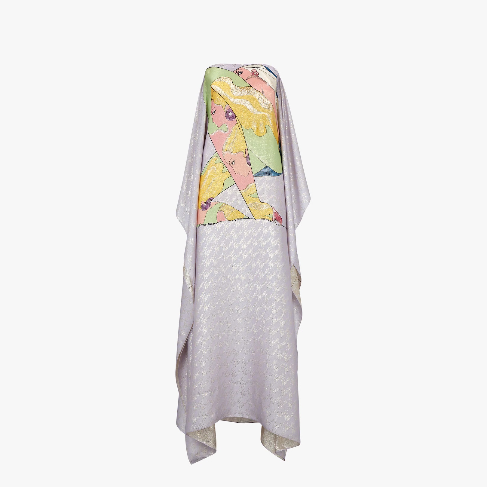 Multicolor silk dress - 1