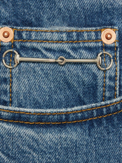 GUCCI Horsebit-detail low-rise straight-leg jeans outlook