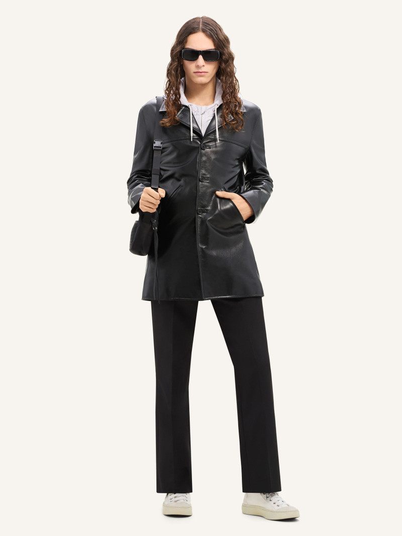 courrèges TAILORED LEATHER COAT outlook