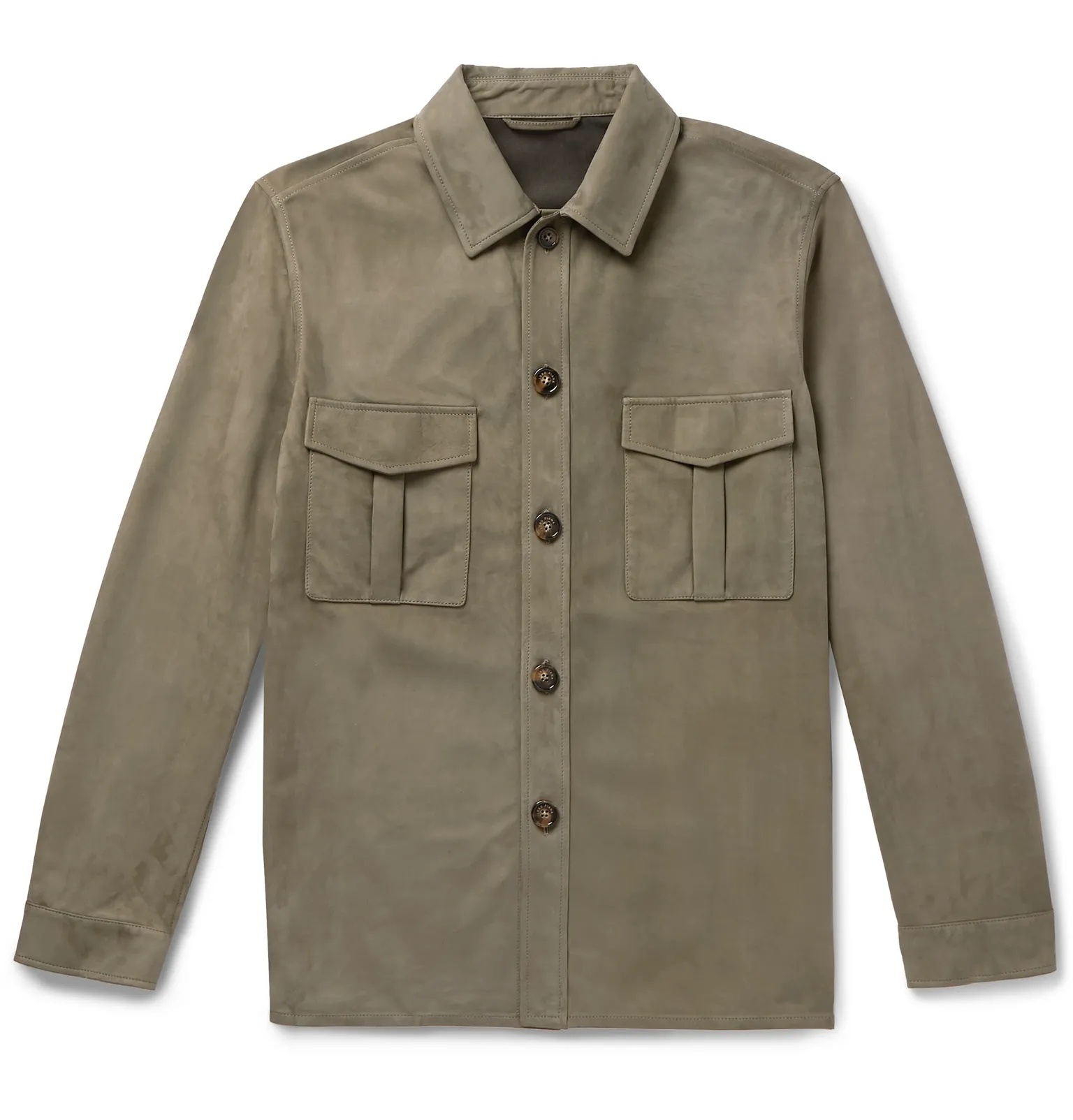 Suede Overshirt - 1