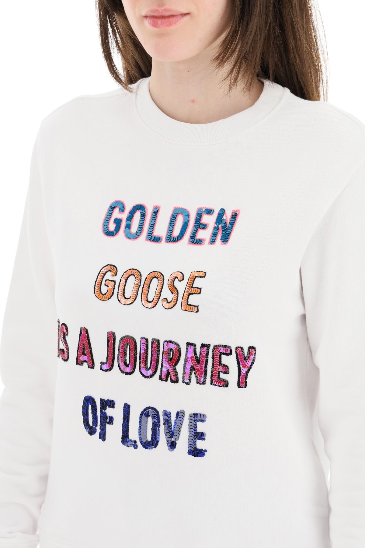 ATHENA SWEATSHIRT WITH SEQUINED LOGO - 5