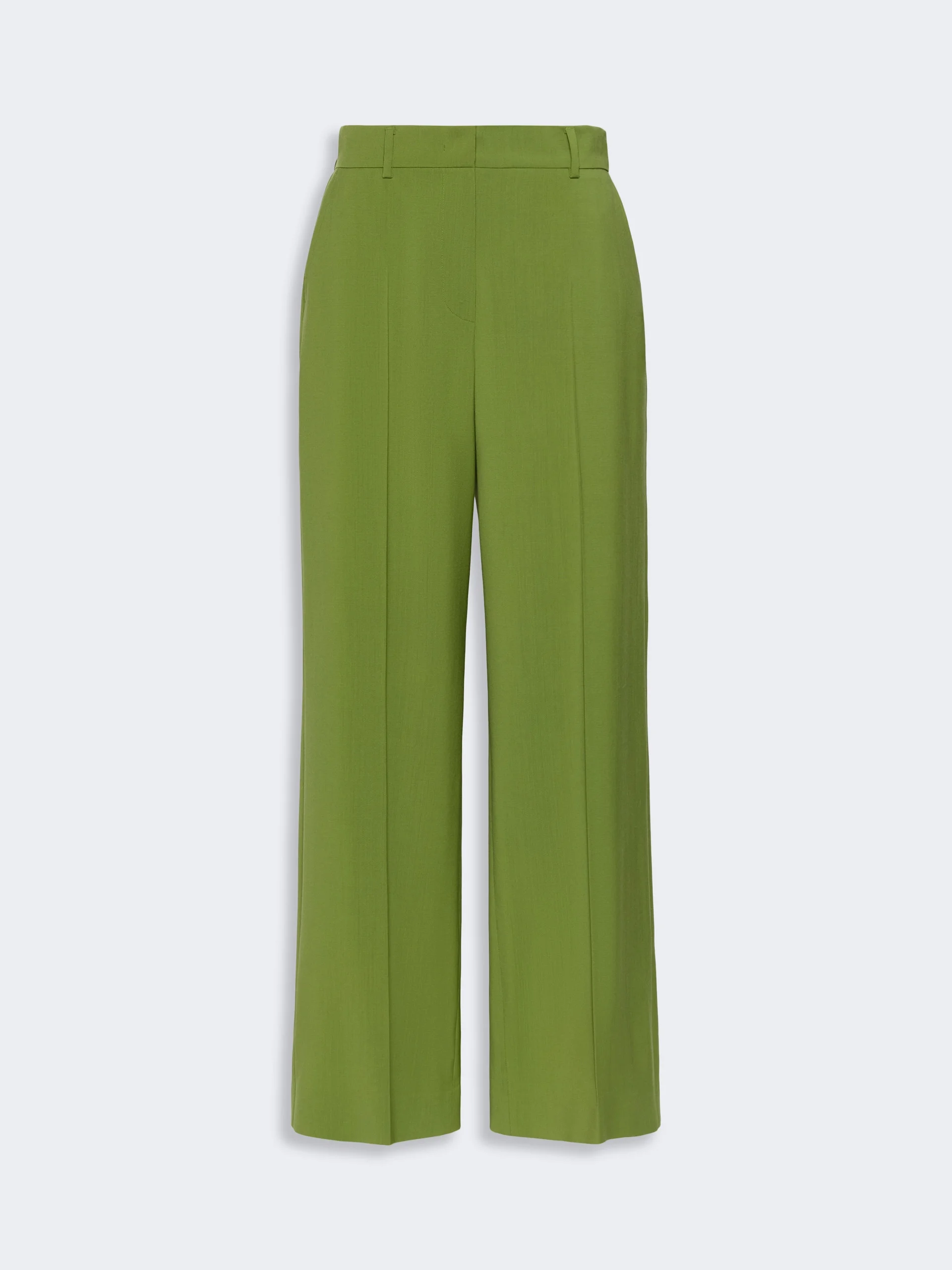 VISIVO Stretch wool palazzo trousers - GREEN - 1
