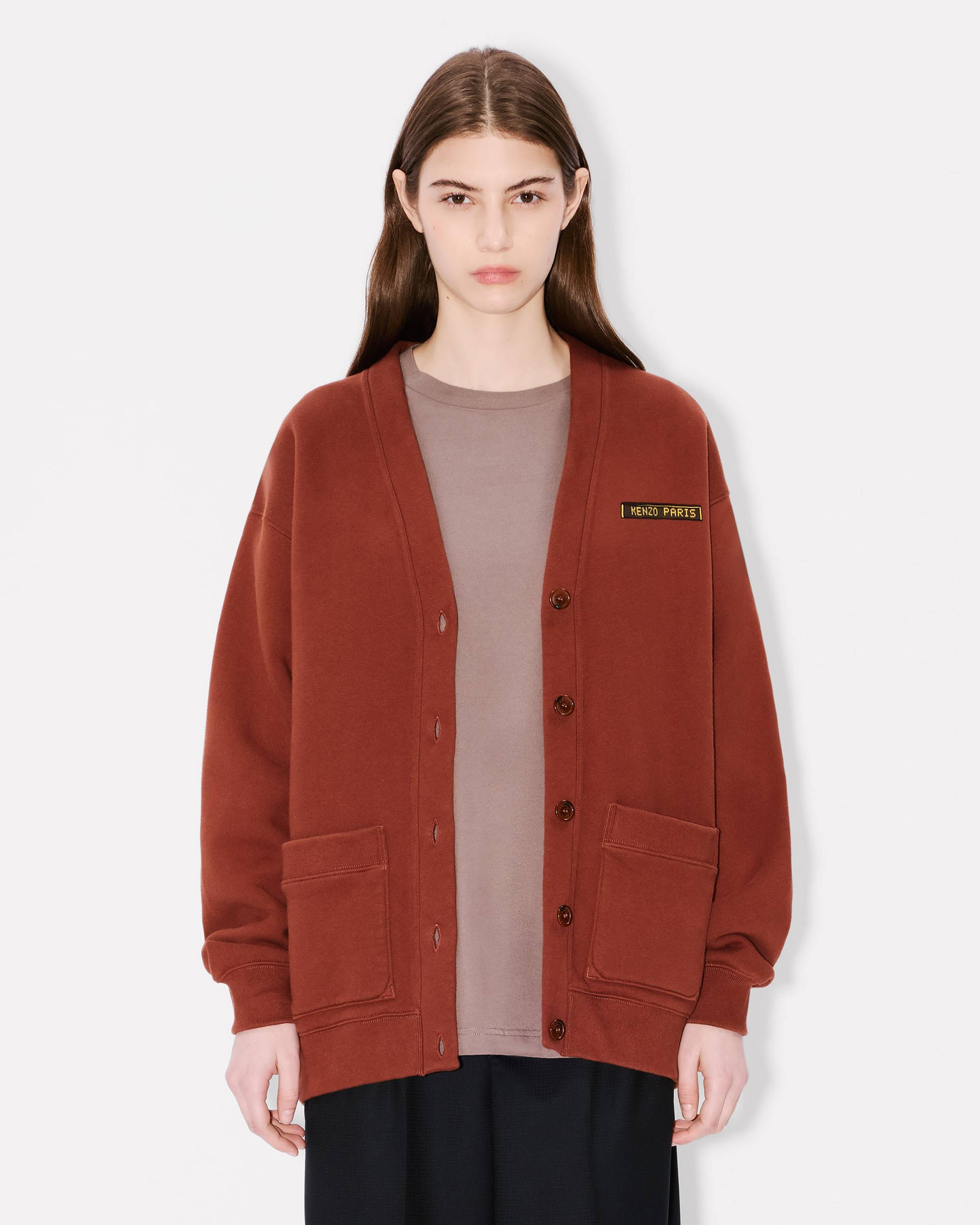 'KENZO City' oversized cardigan in cotton - 3