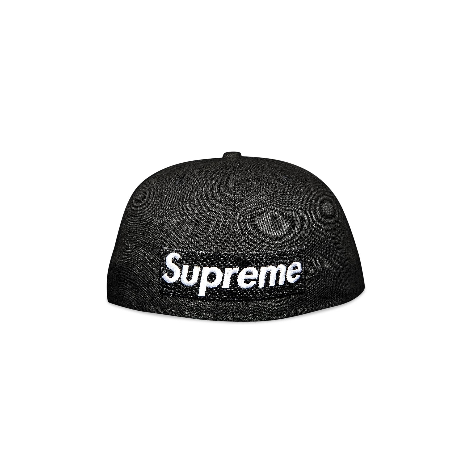 Supreme x New Era Reverse Box Logo Hat 'Black' - 2