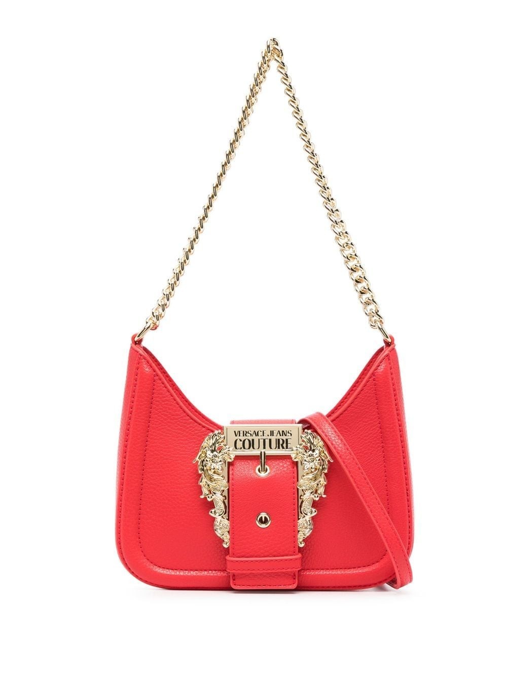 baroque-buckle shoulder bag - 1