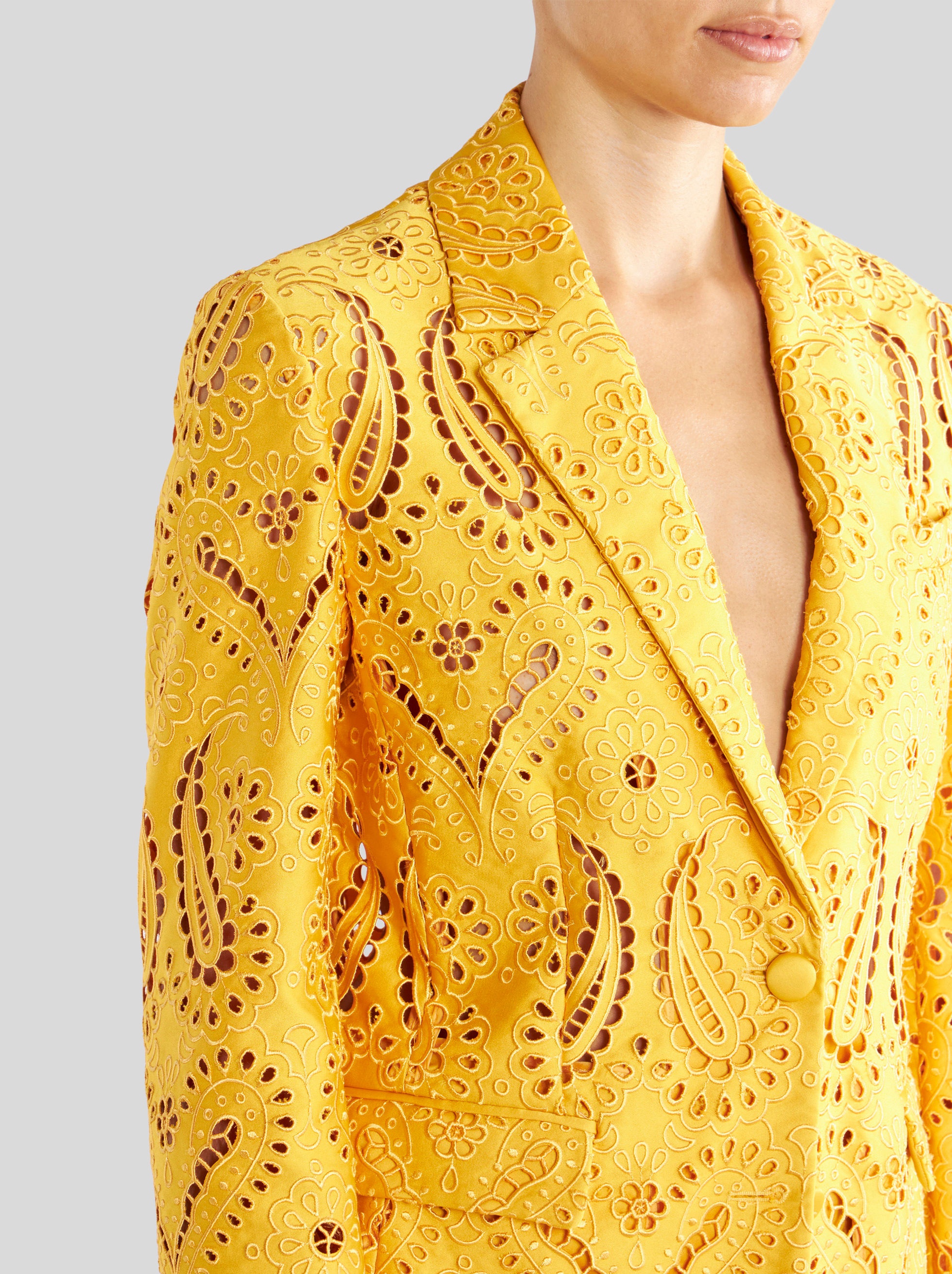 TAILORED PAISLEY PATTERN SANGALLO JACKET - 2