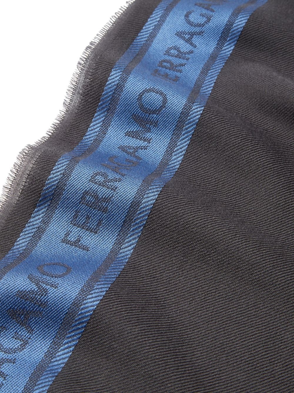 colour-block logo-print scarf - 2