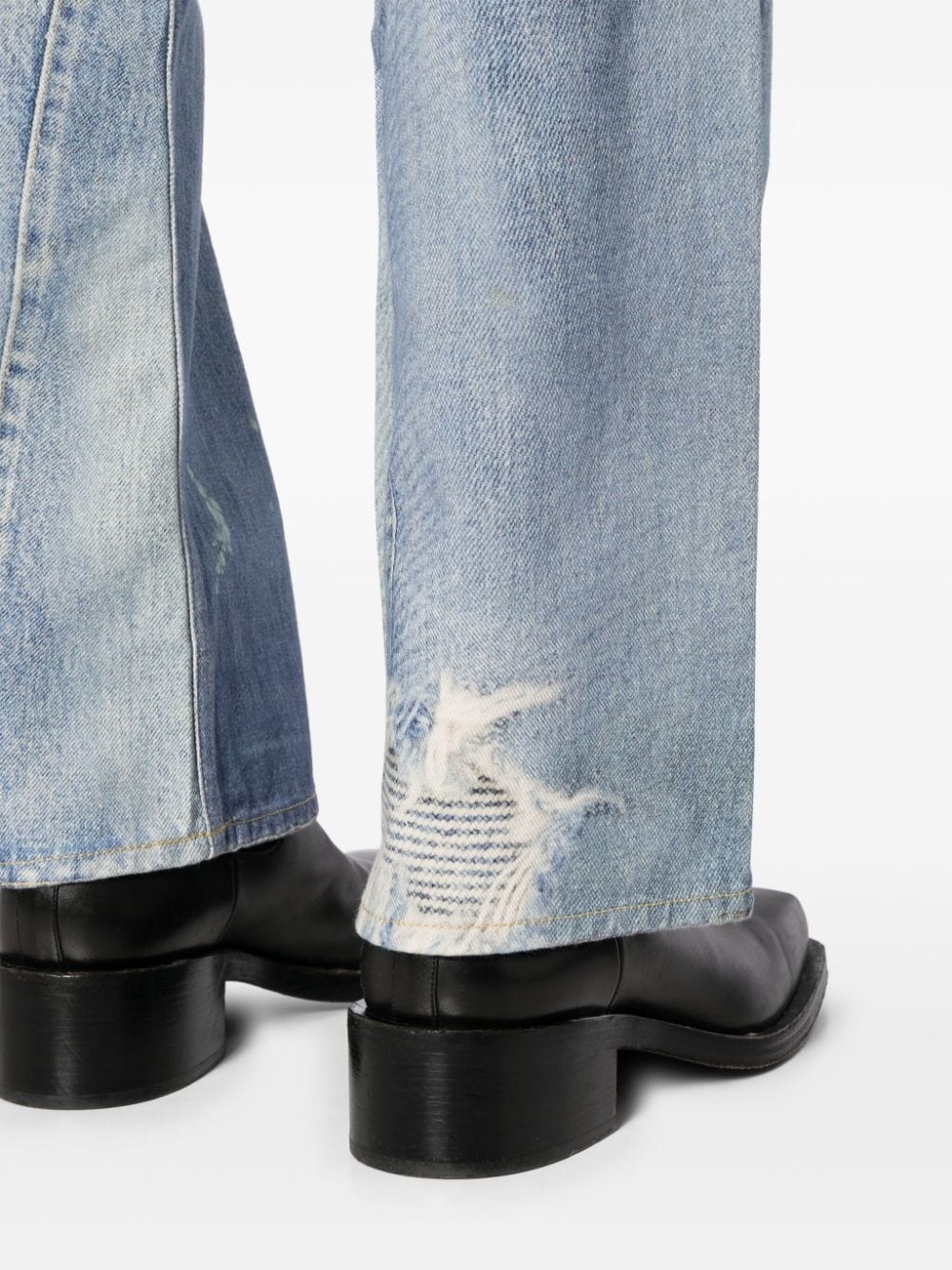 Third Cut digital denim print jeans - 5