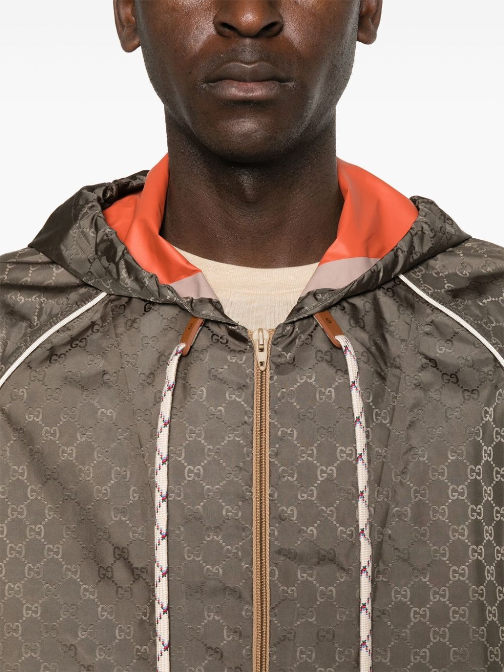 Double G slouch-hood jacket - 5