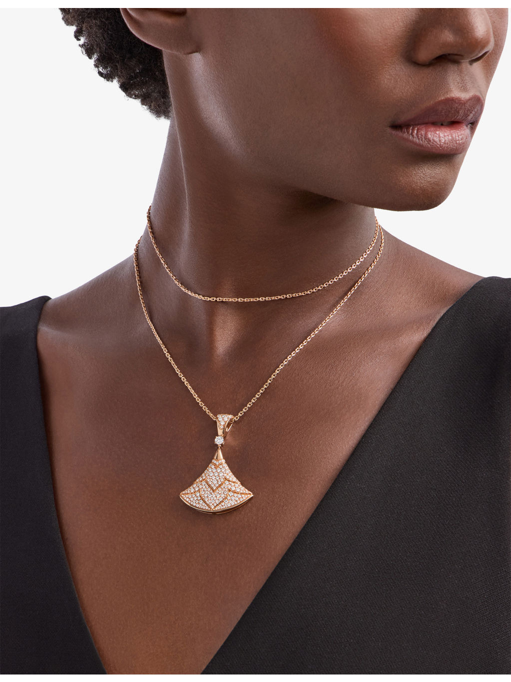 Divas' Dream 18ct Rose-Gold And Diamond Necklace - 2