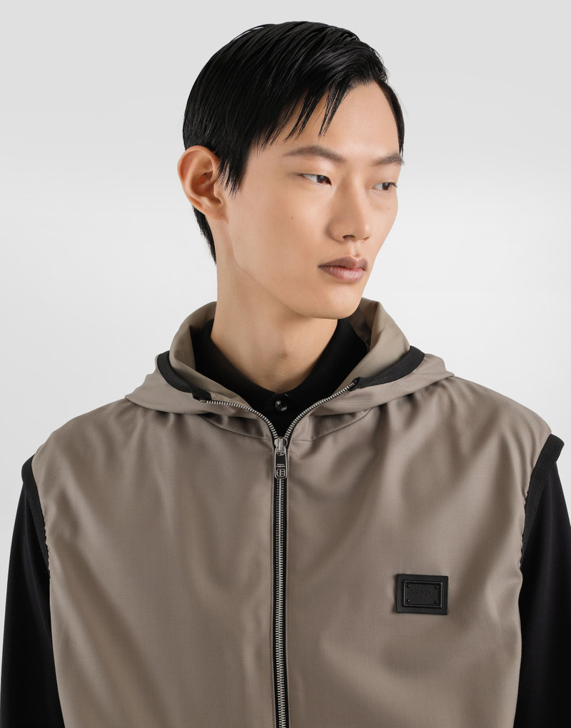 Dolce & Gabbana Wool canvas hooded gilet outlook