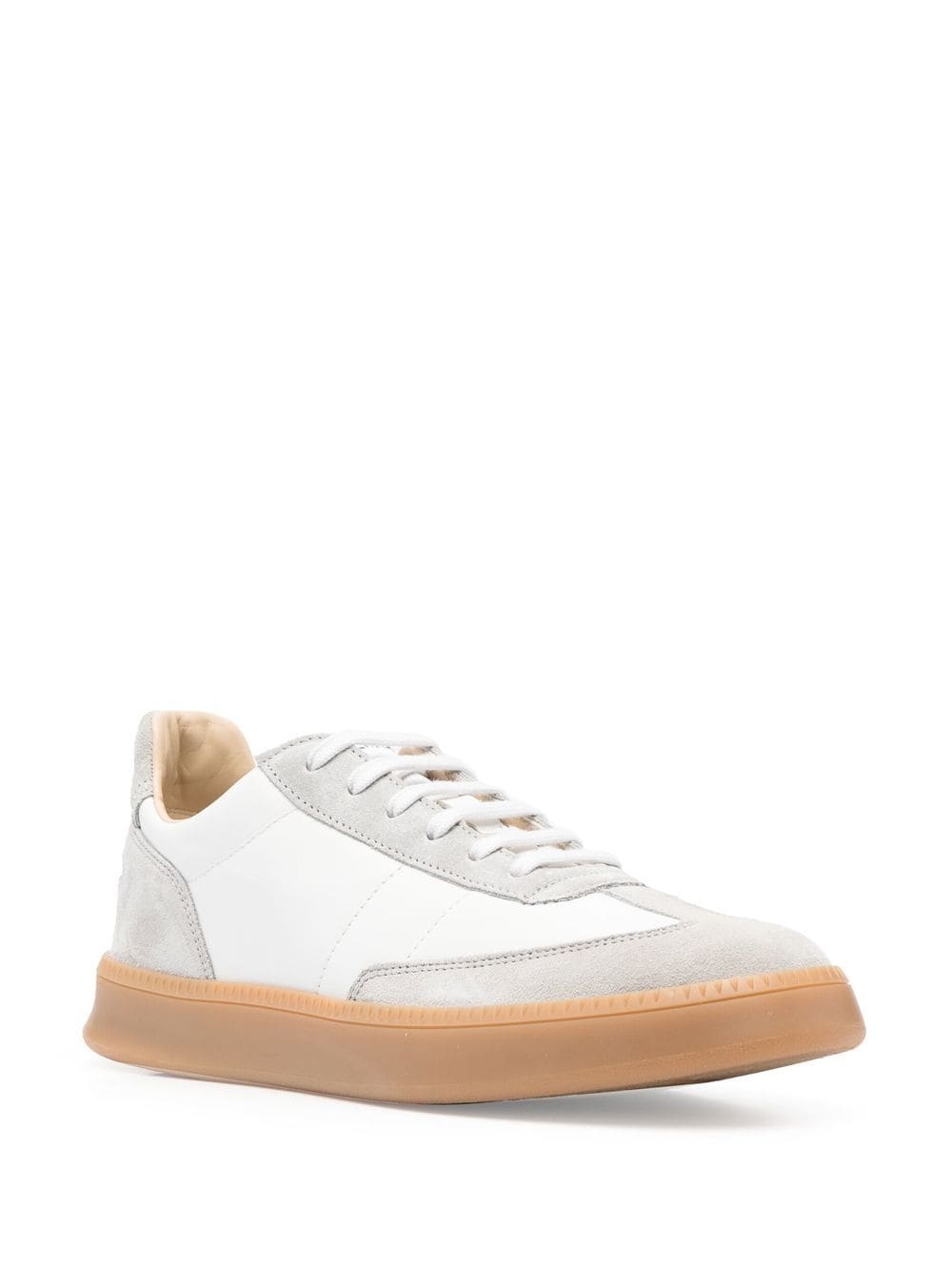 panelled low-top sneakers - 2