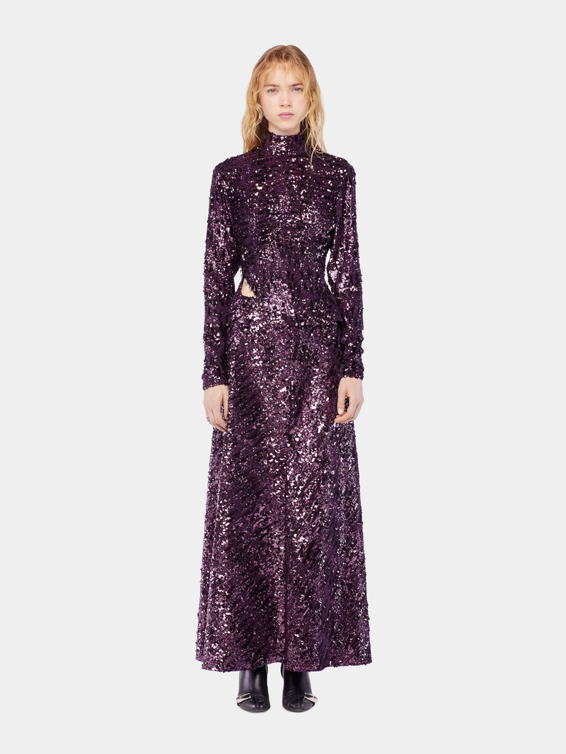 rabanne MOCK NECK SEQUIN TOP outlook