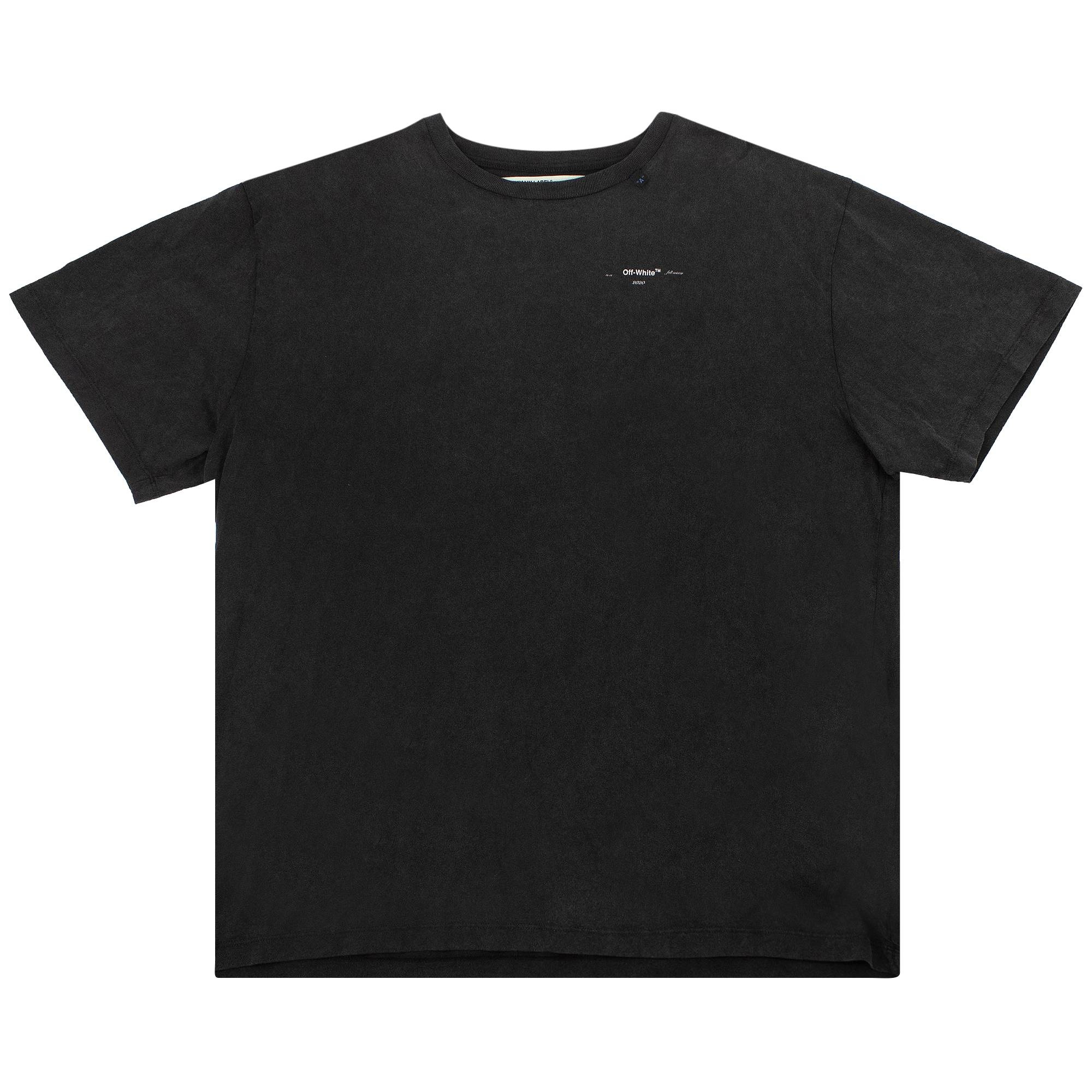 Off-White Abstract Arrows Short Sleeve Over Tee 'Black / White' - 1