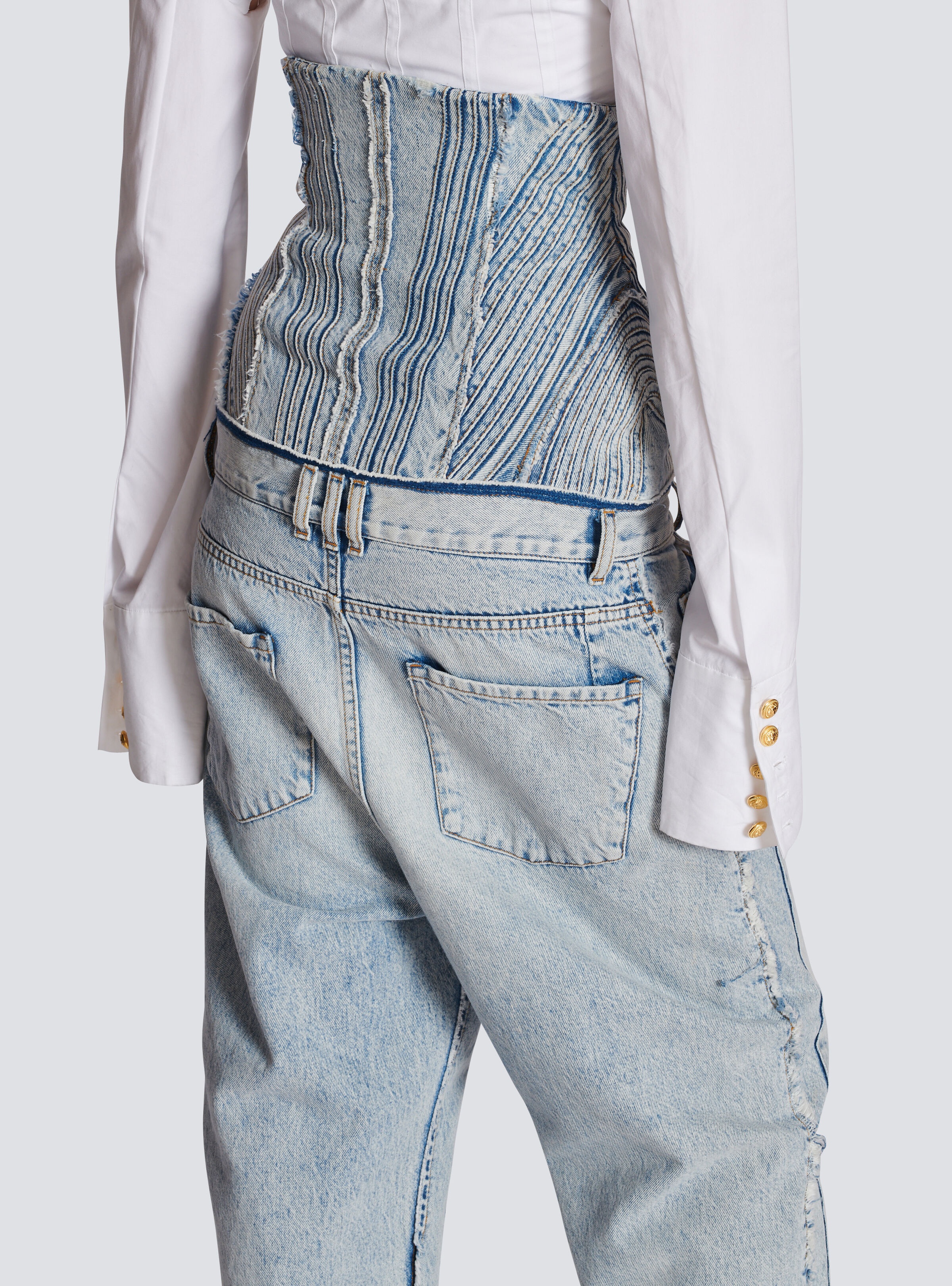 Cotton vintage boyfriend jeans - 8