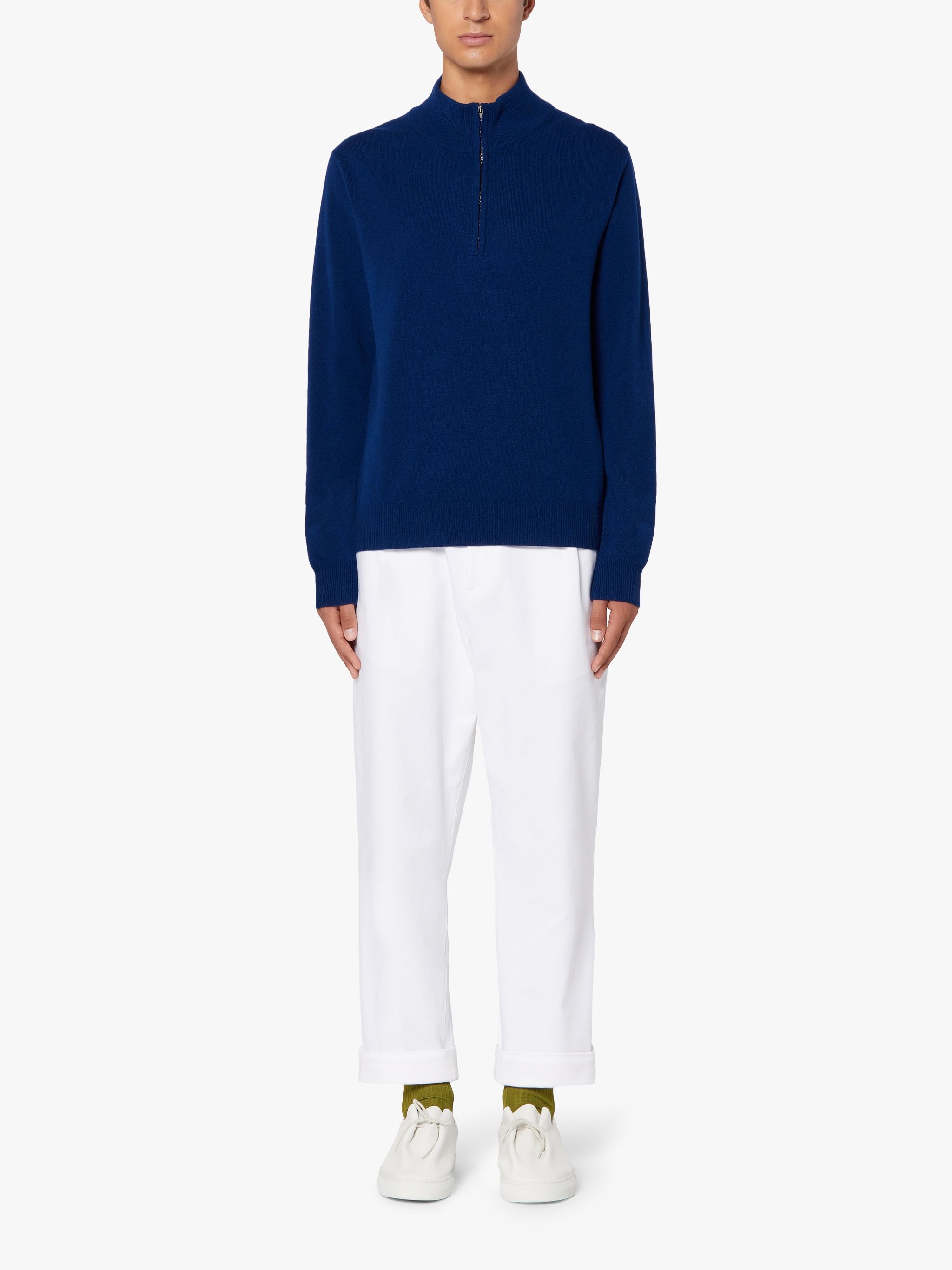 IN AND OUT NAVY WOOL SWEATER | GKM-203 - 2