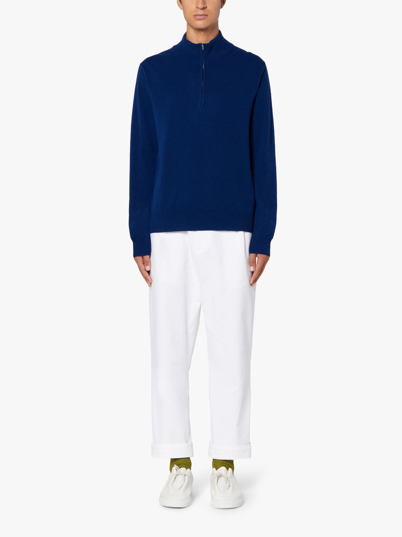 Mackintosh IN AND OUT NAVY WOOL SWEATER | GKM-203 outlook