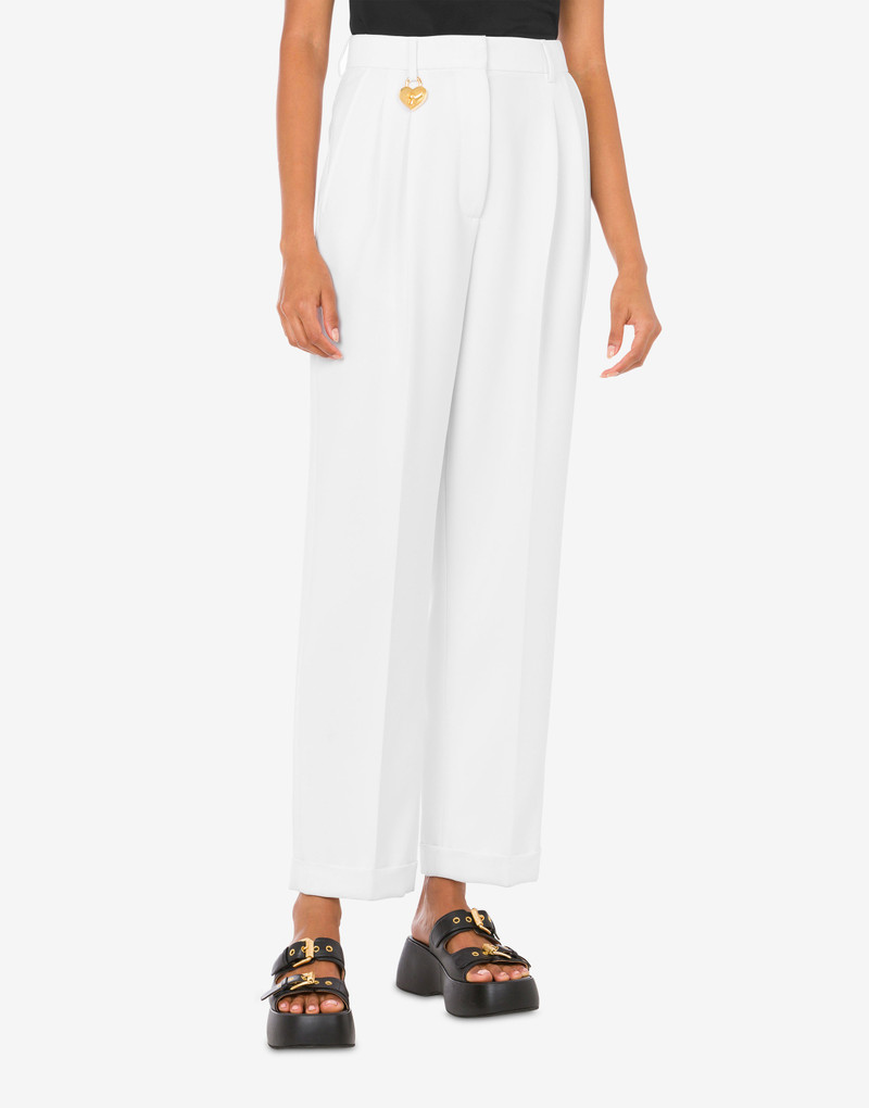 Moschino HEART LOCK STRETCH CRÊPE TROUSERS outlook