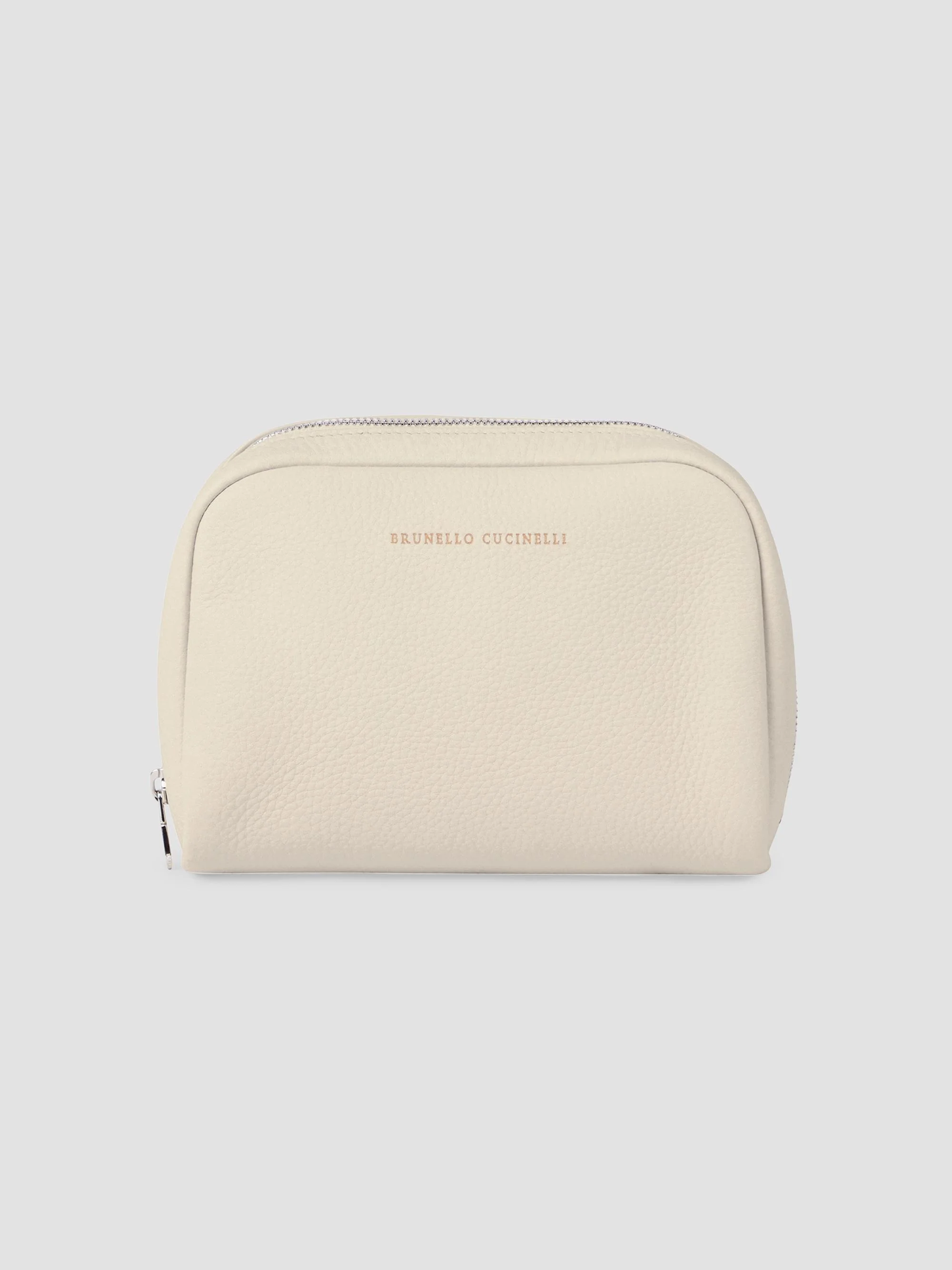 Fine Grain Calfskin Slim Beauty Case - Chalk - 1