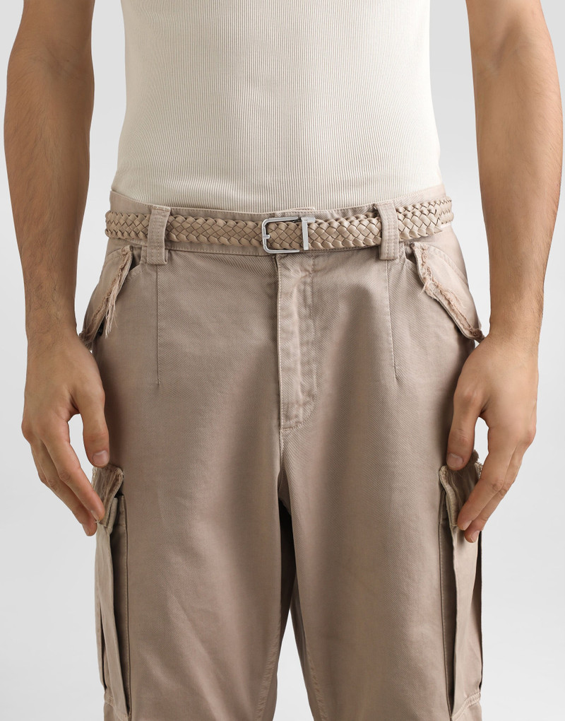 Dolce & Gabbana Woven goatskin belt outlook