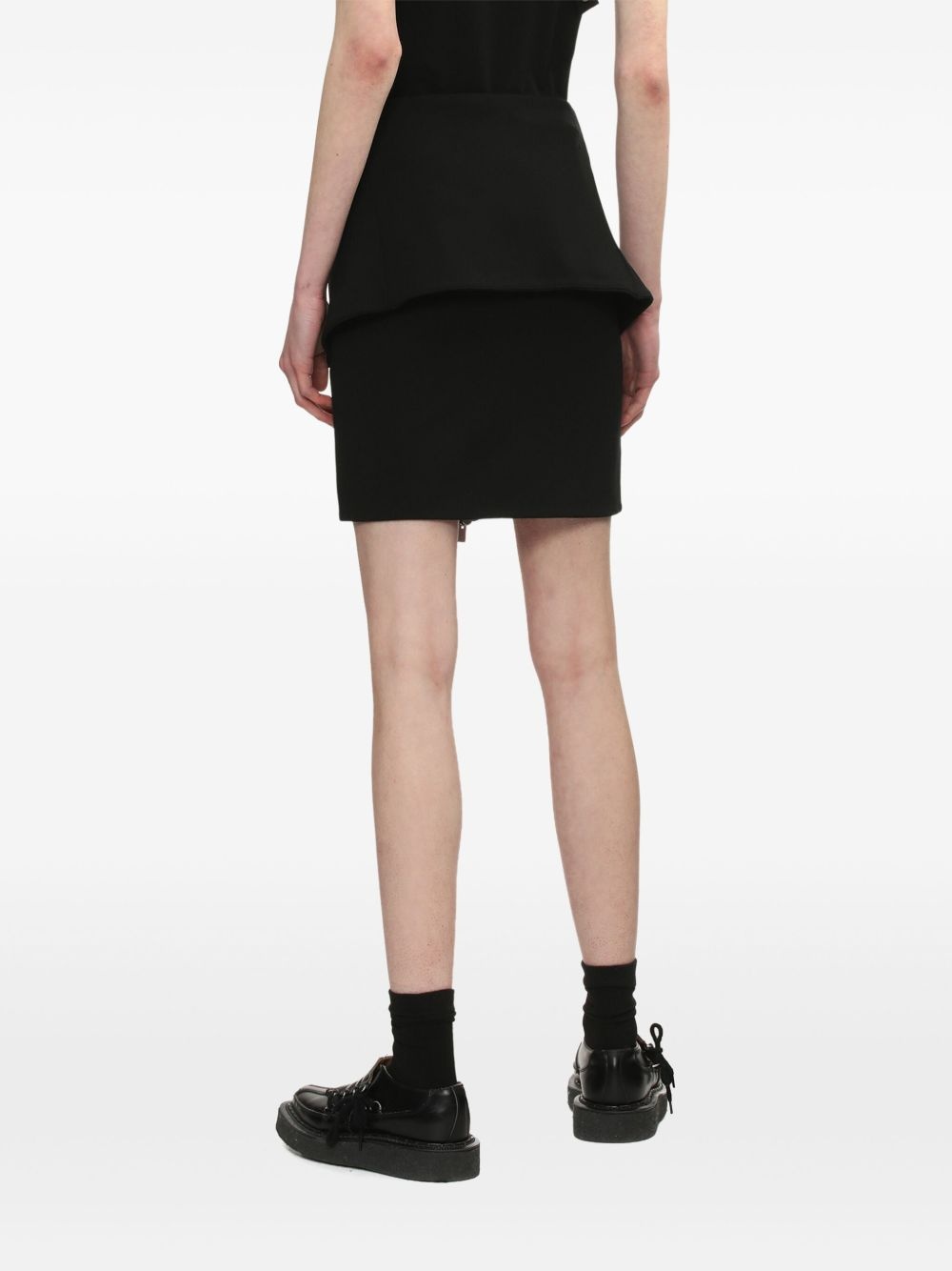 folded-edge mini skirt - 4