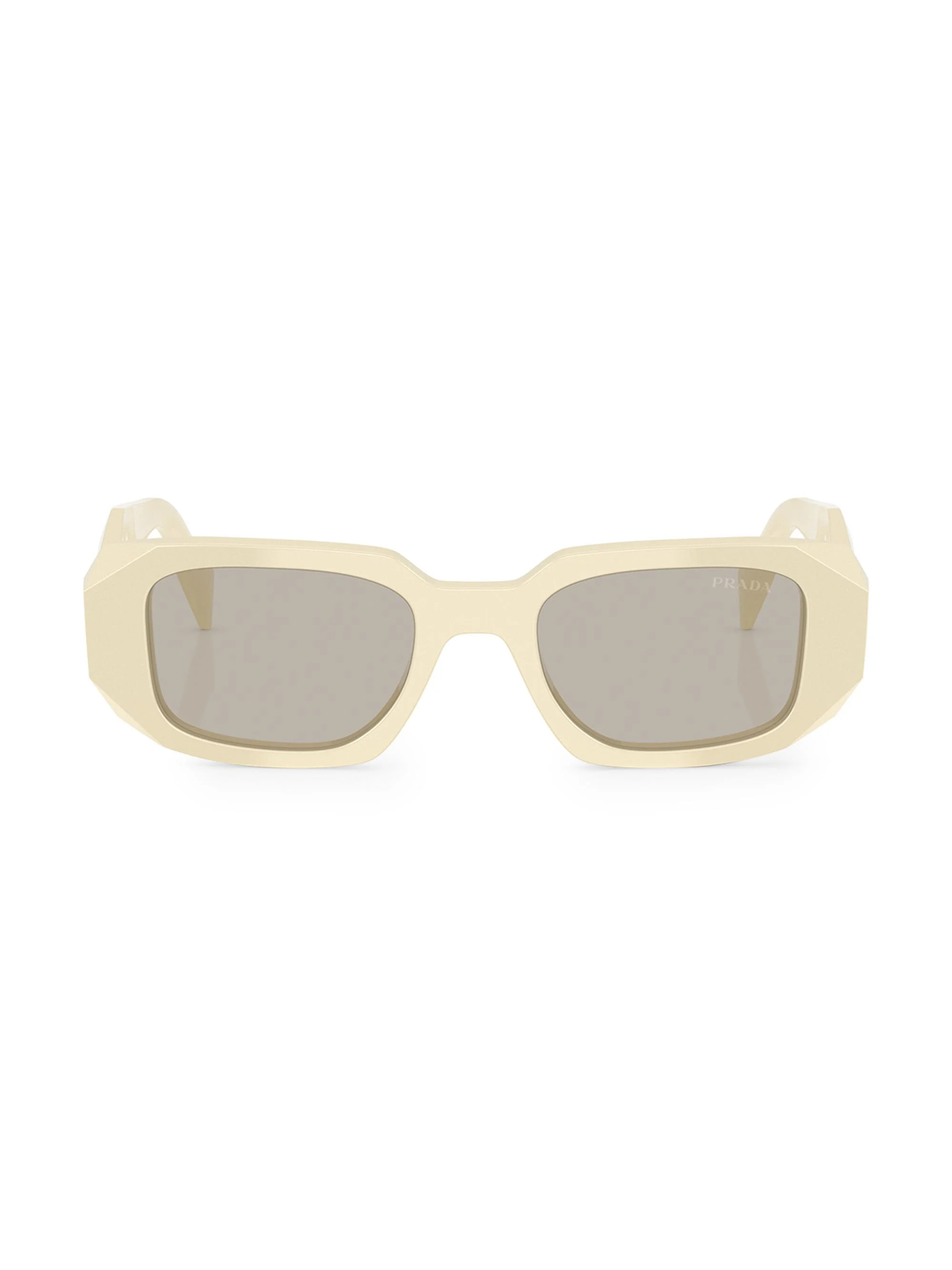 Women's 49MM Rectangle Sunglasses - Light Brown - 1