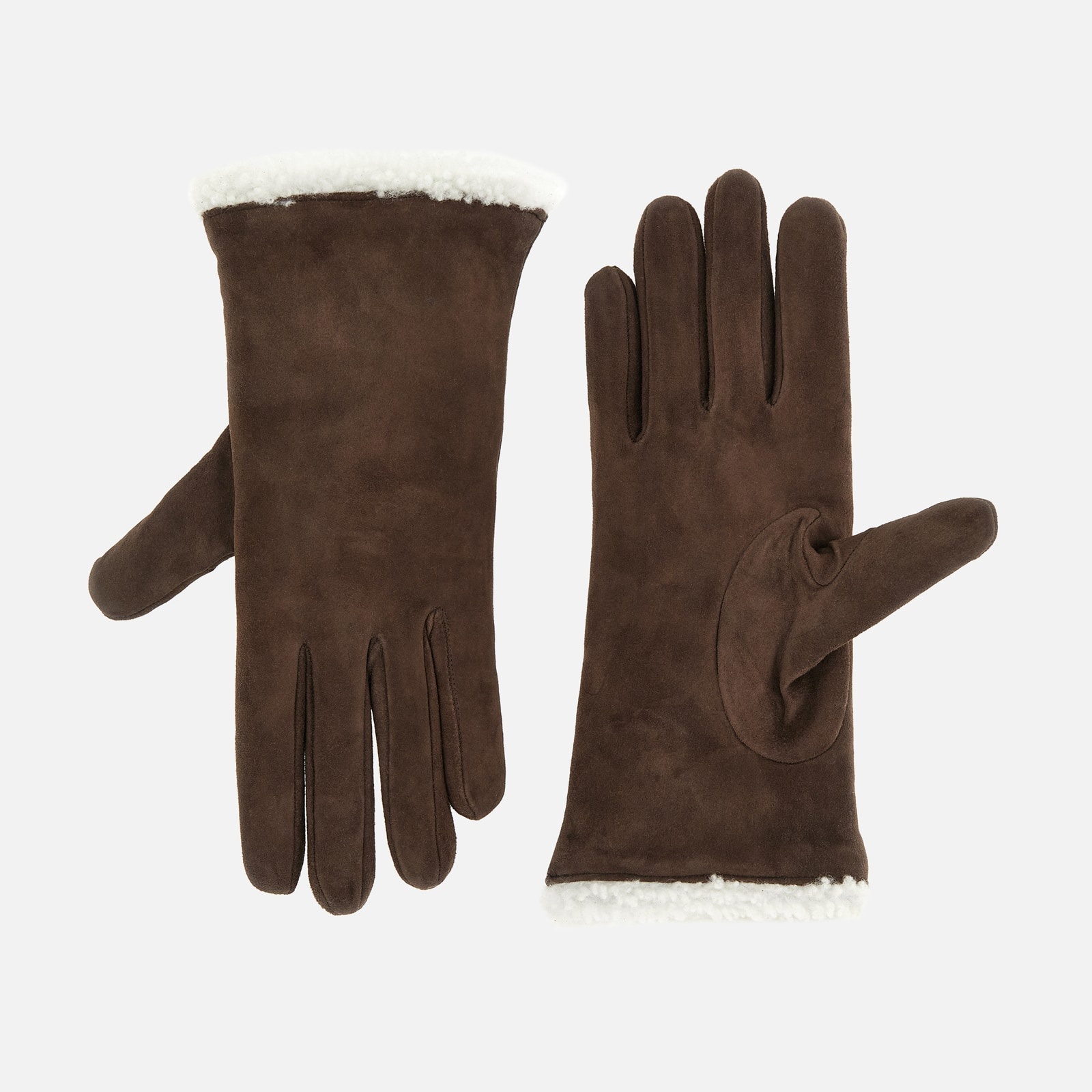 Gloves in Leather Brown - 3