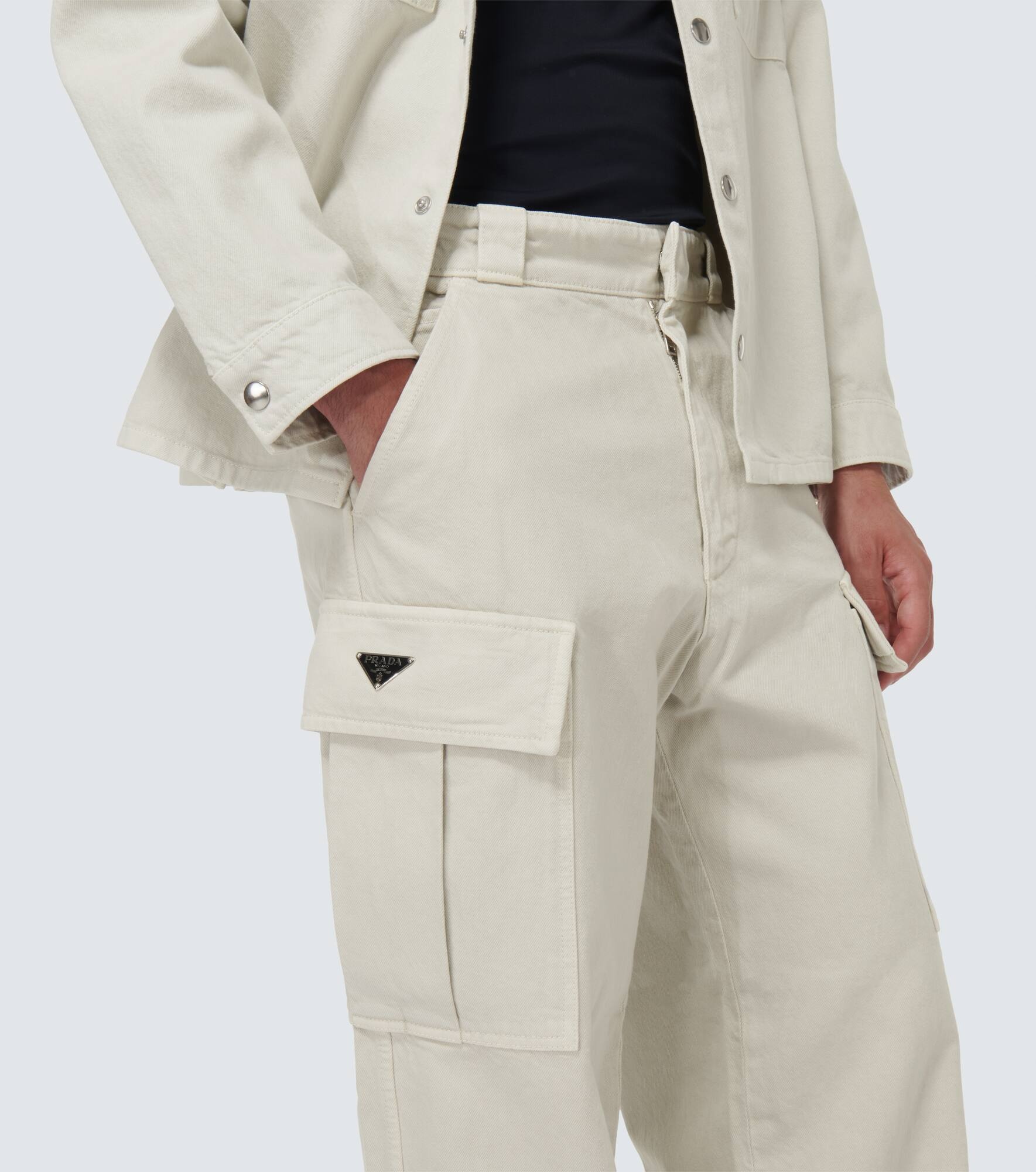 Denim cargo pants - 5