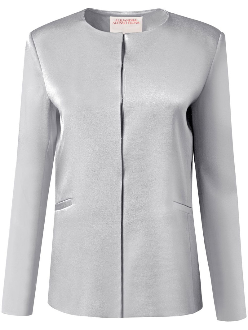 satin fitted jacket 1