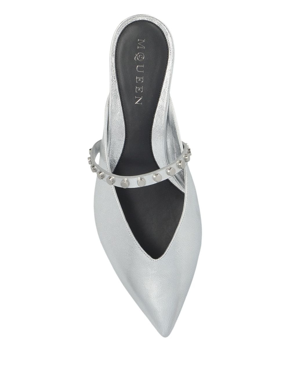 leather heeled pumps - 4