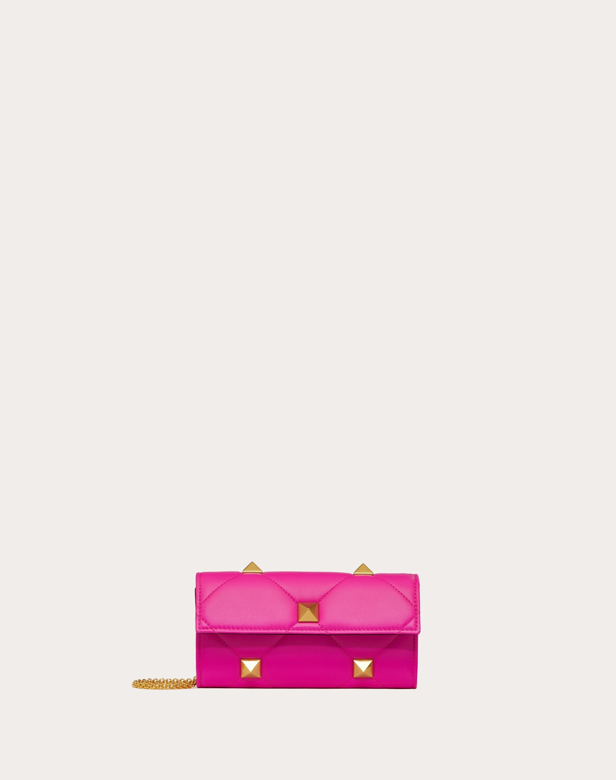 ROMAN STUD WALLET IN NAPPA LEATHER WITH CHAIN 1
