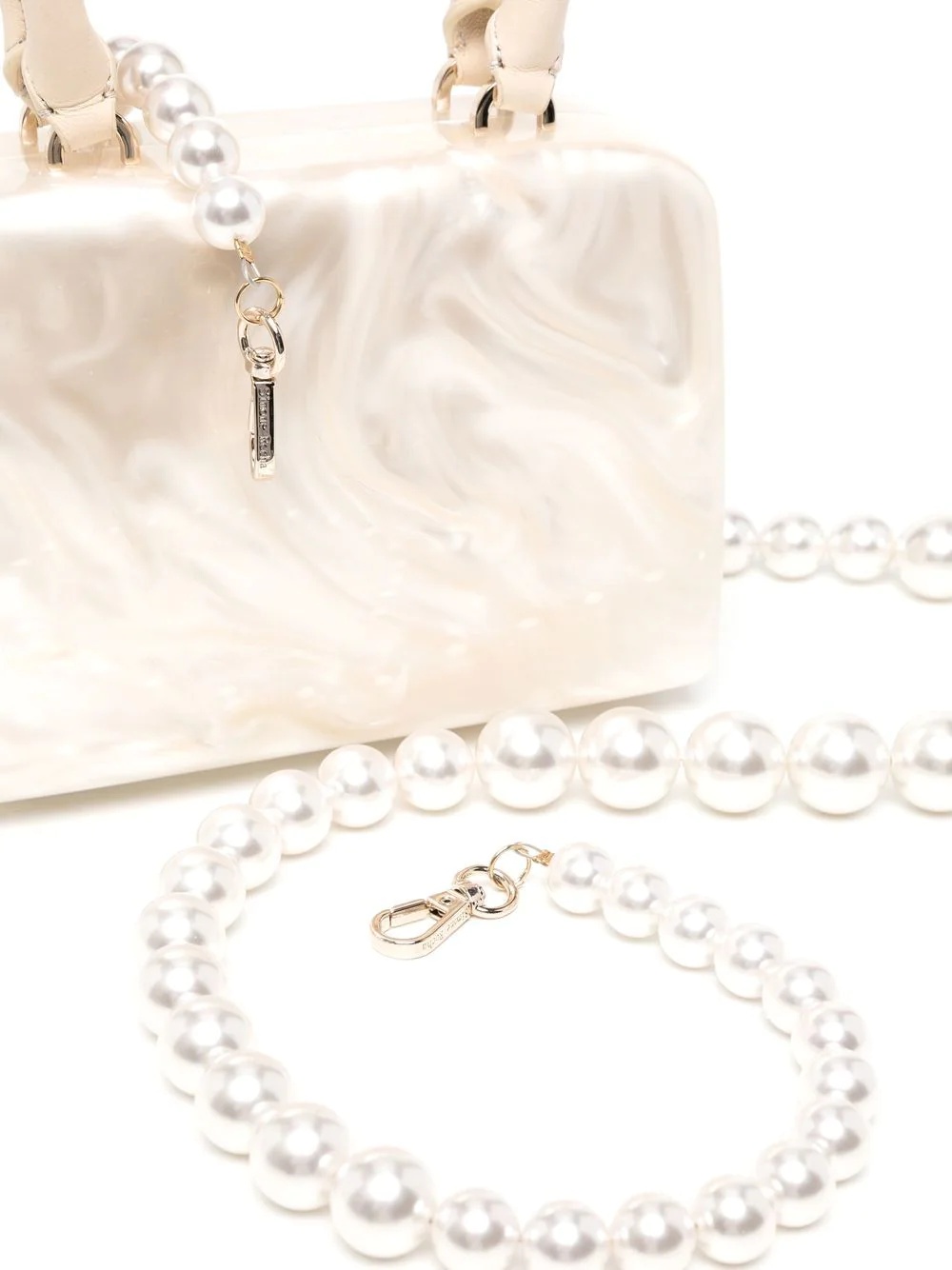 mini pearl-strap crossbody bag - 4