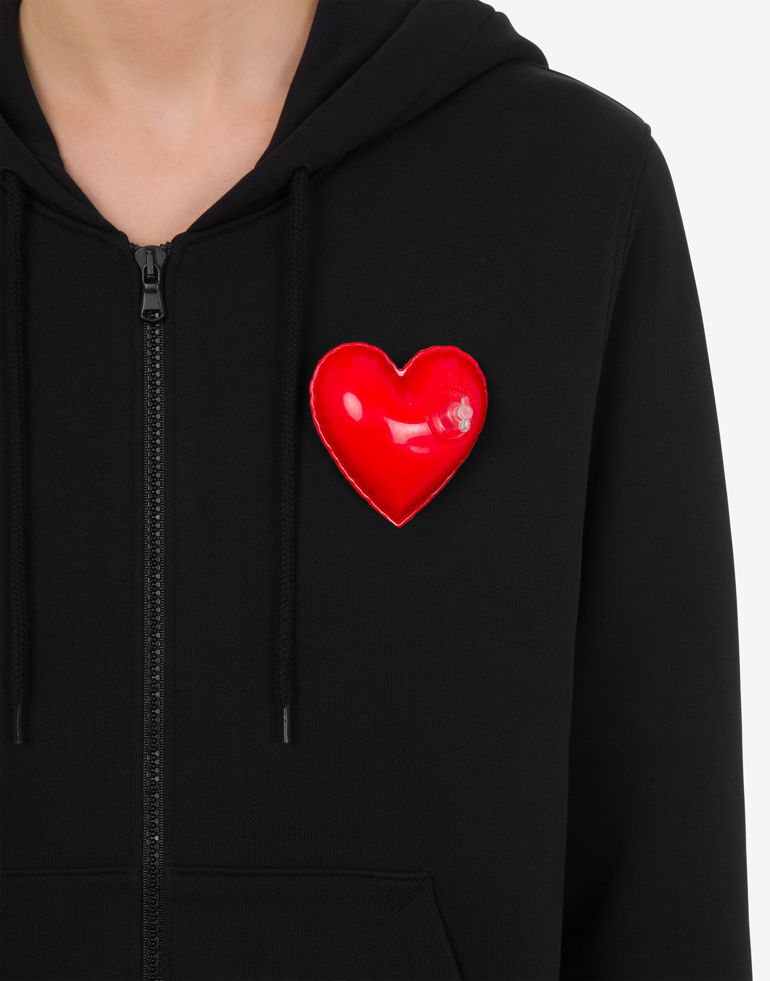INFLATABLE HEART ORGANIC COTTON SWEATSHIRT - 4