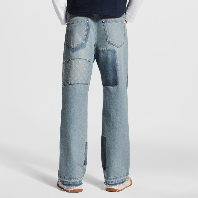 Signature Patchwork Denim Pants 5