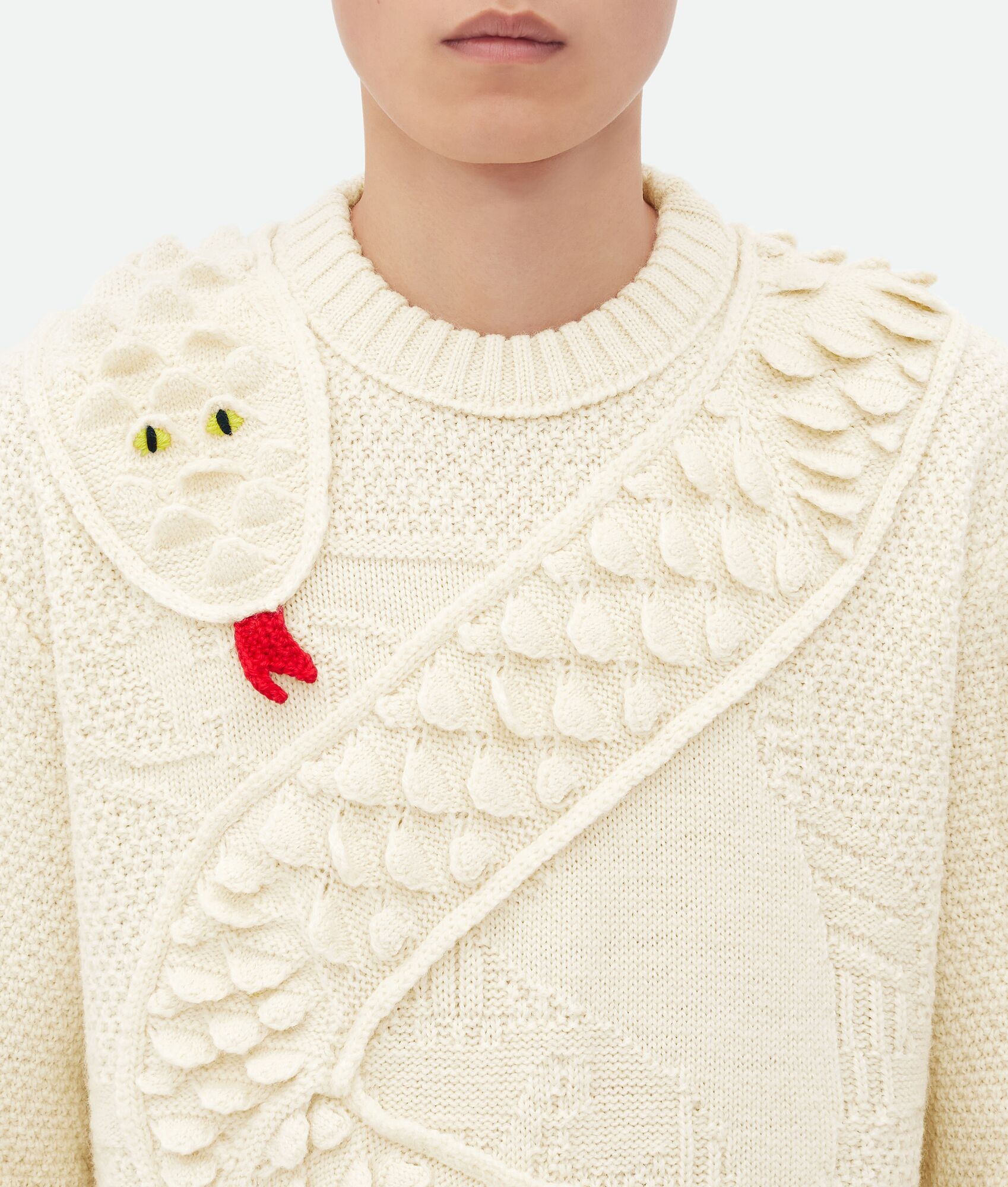 Snake Scales Wool Knit Jumper - 4