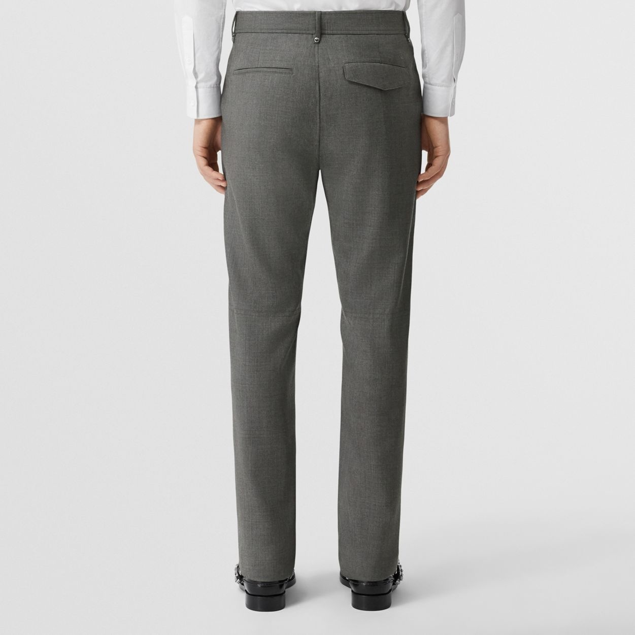 Monogram Motif Wool Tailored Trousers - 4
