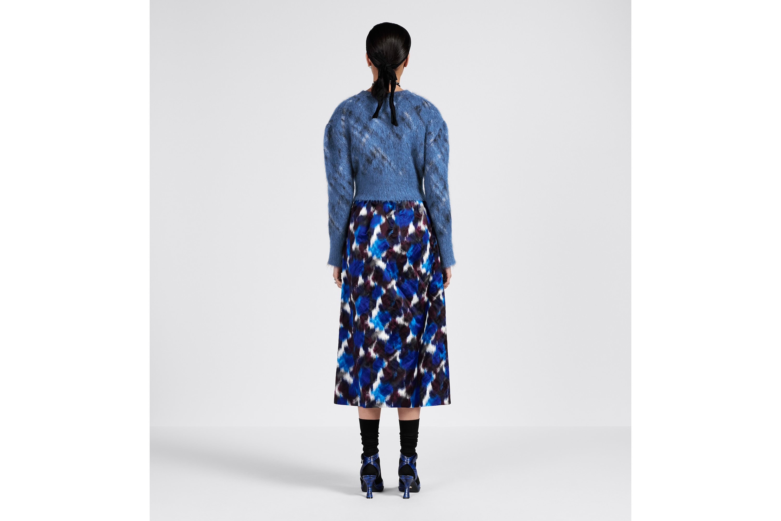 Mid-Length Straight-Cut Skirt - 7