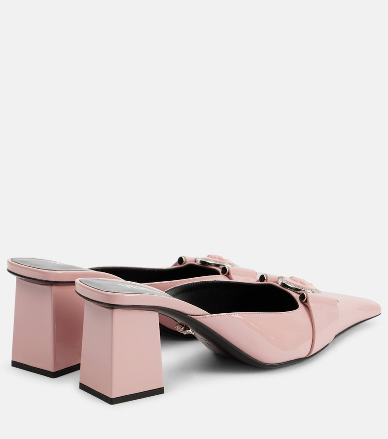 Medusa patent leather mules 3