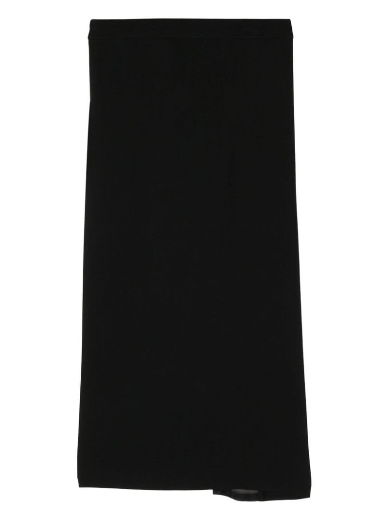 Y's pleated midi skirt outlook