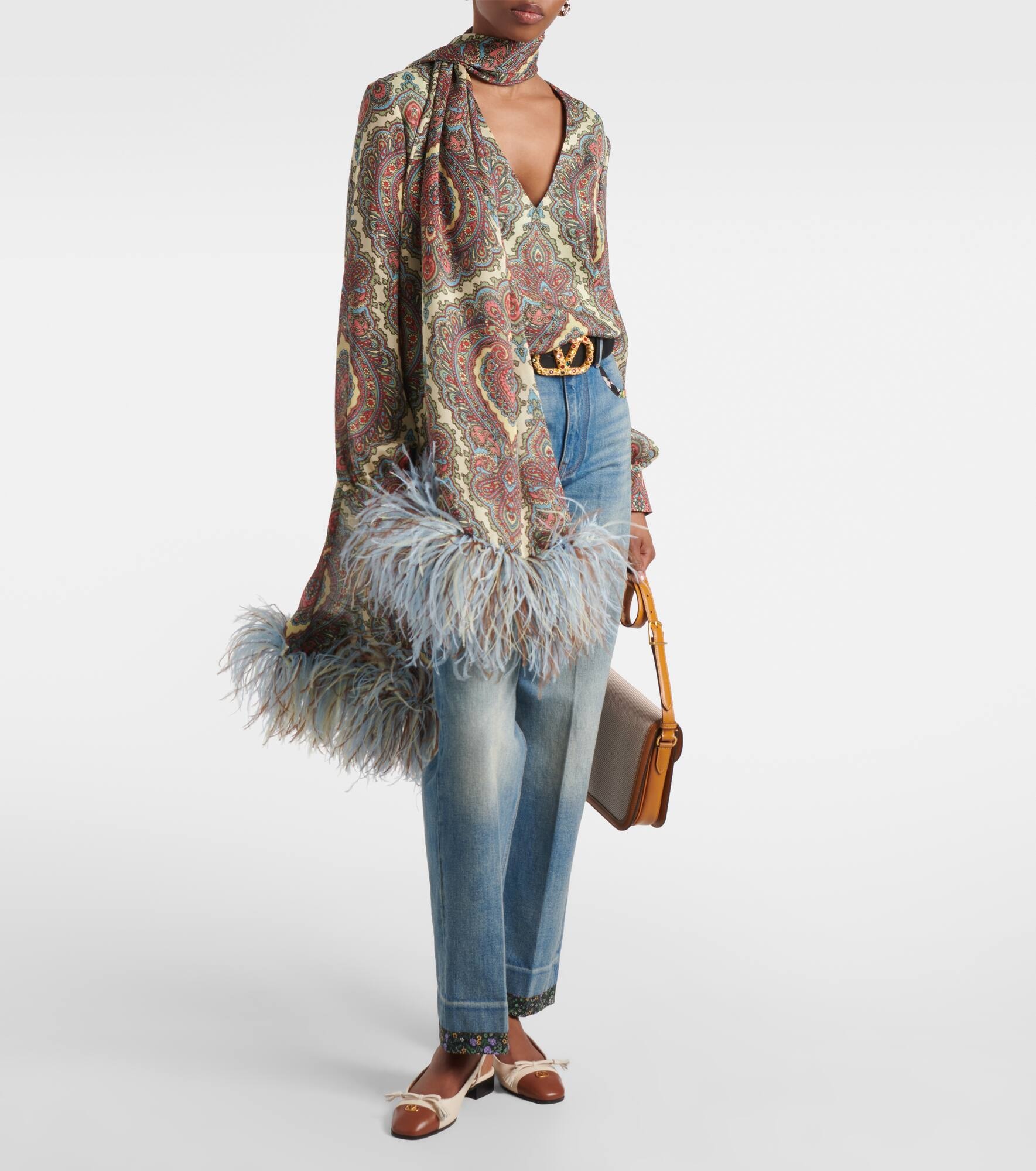 Voyage Imaginaire silk georgette blouse - 2